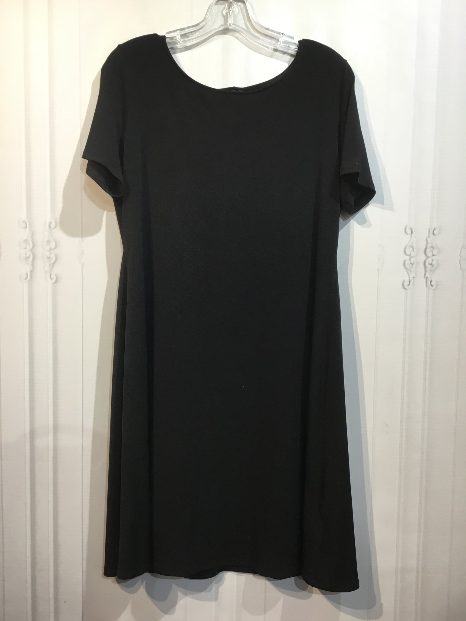 CHICO'S Size M/8 Black DRESS/1 PIECE