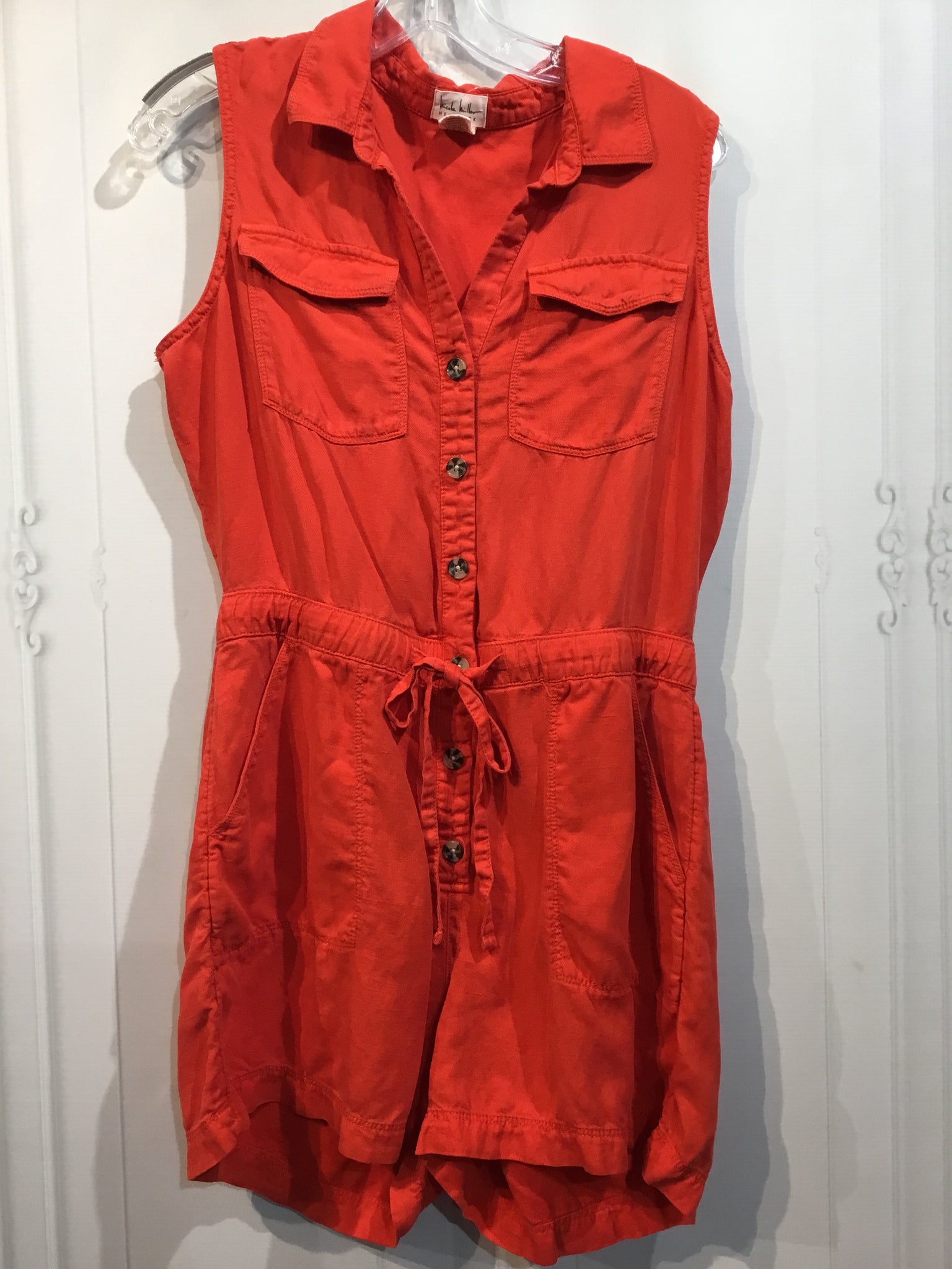 Nicole Miller Size M/8 Orange DRESS/1 PIECE