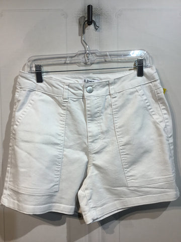 D. Jeans Size M/8-10 White Shorts
