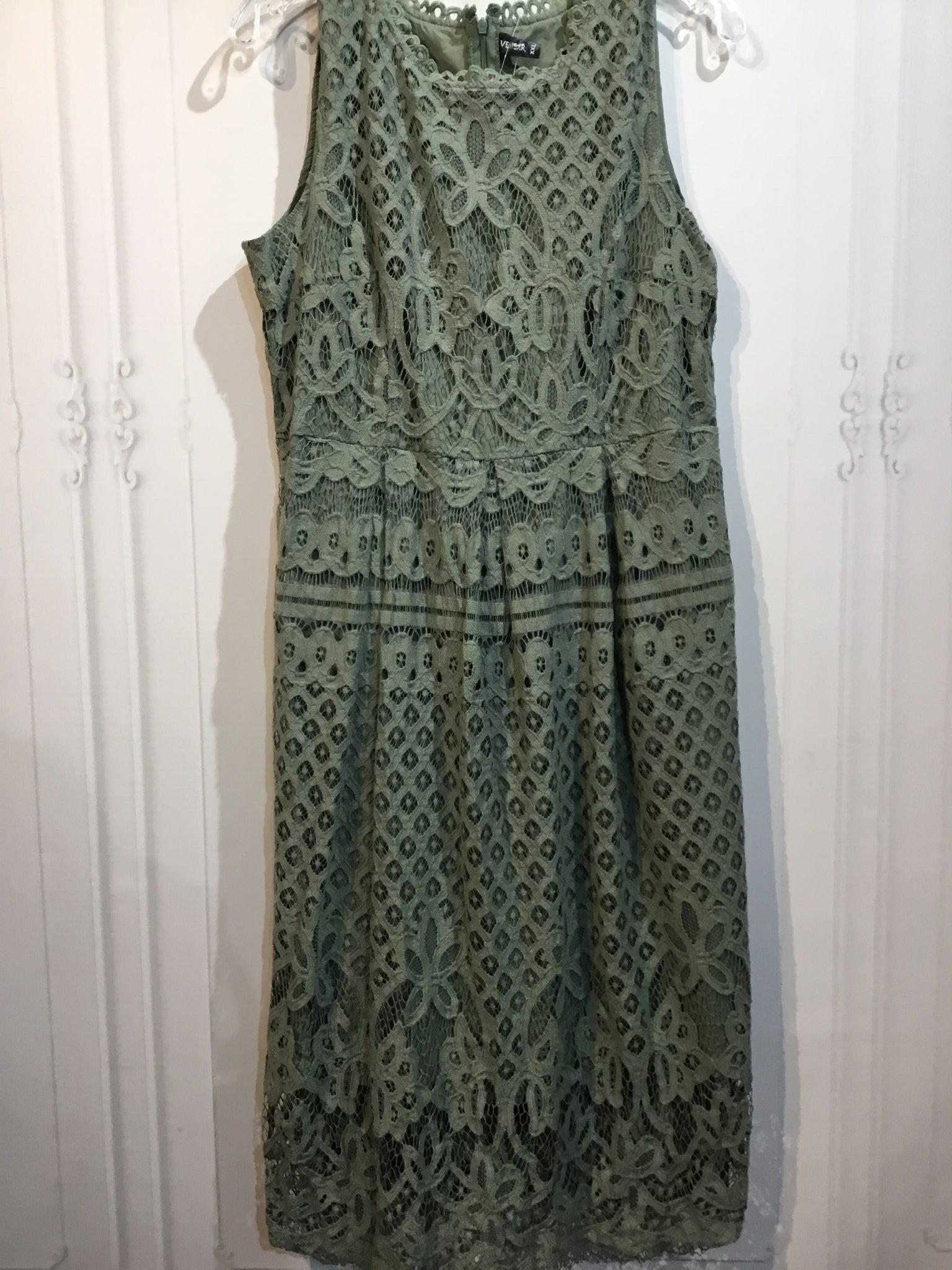 Vellsar Size 2X Green DRESS/1 PIECE