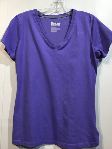 NIKE DRI-FIT Size L Purple Athletic Wear
