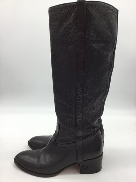 GUCCI Size 7.5 Black Shoes