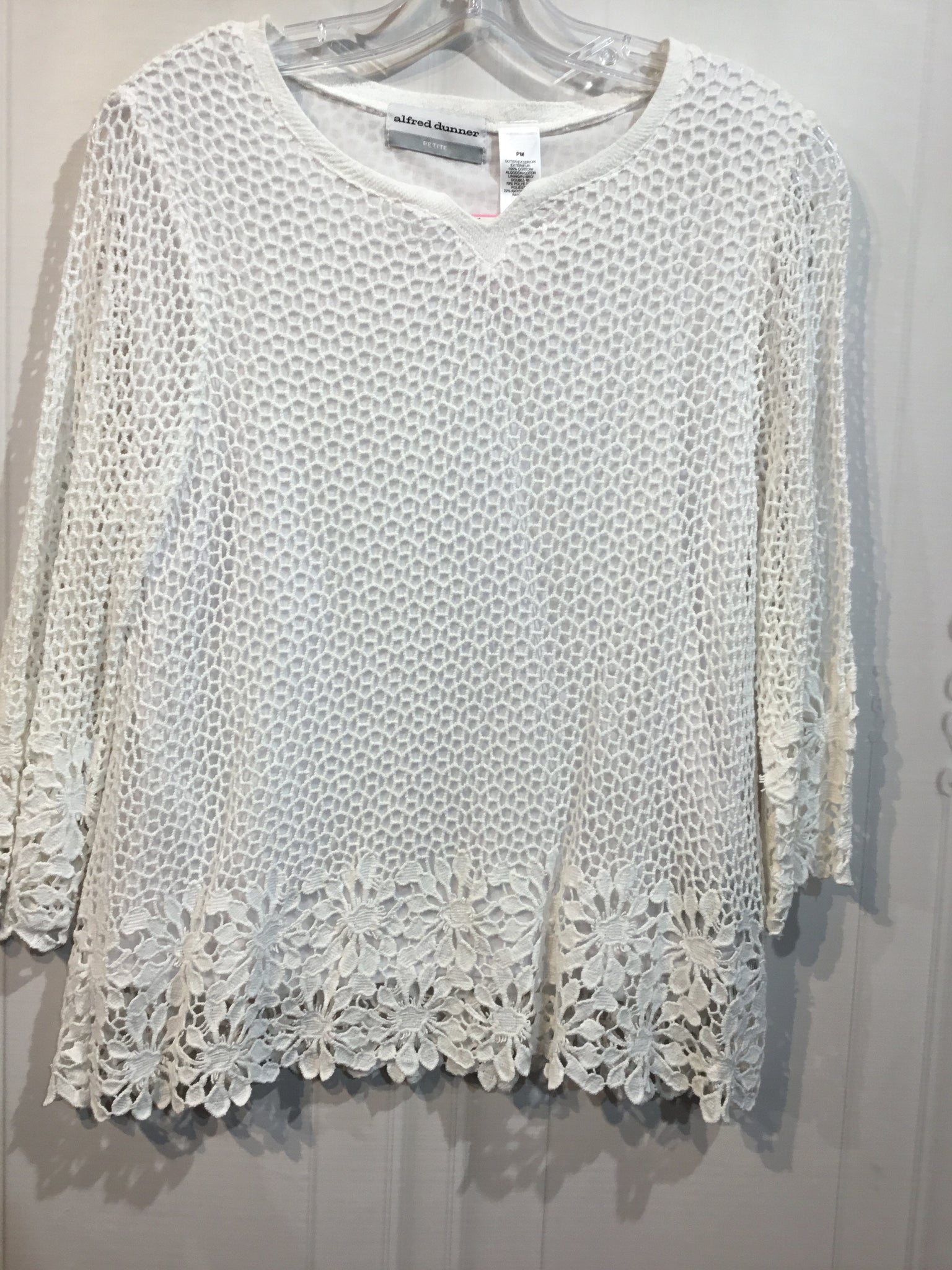 Alfred Dunner Size M-P White Tops