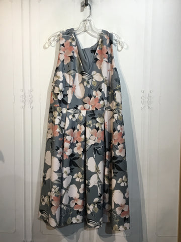 Lane Bryant Size 2X/18 Grey DRESS/1 PIECE