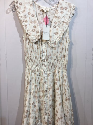 Promesa Size S/4-6 Cream & Beige Dress