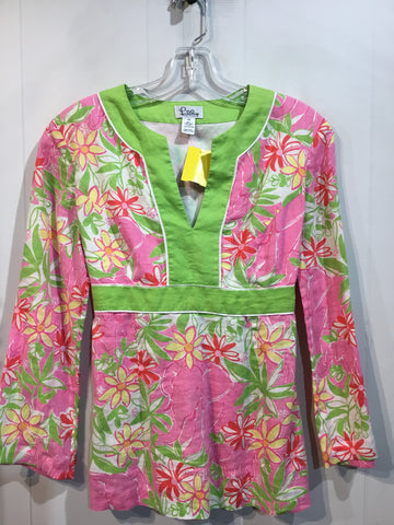 Lilly Pulitzer Size XS/0-2 Pink/Green/Yellow Tops
