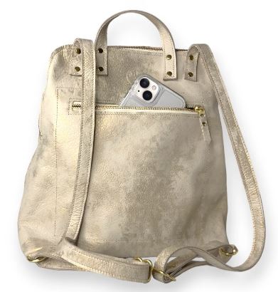 UPCYCLED  Louis Vuitton Stone Leather Backpack