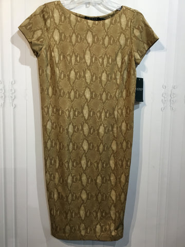 NWT LAUREN Ralph Lauren Size Small Brown DRESS/1 PIECE