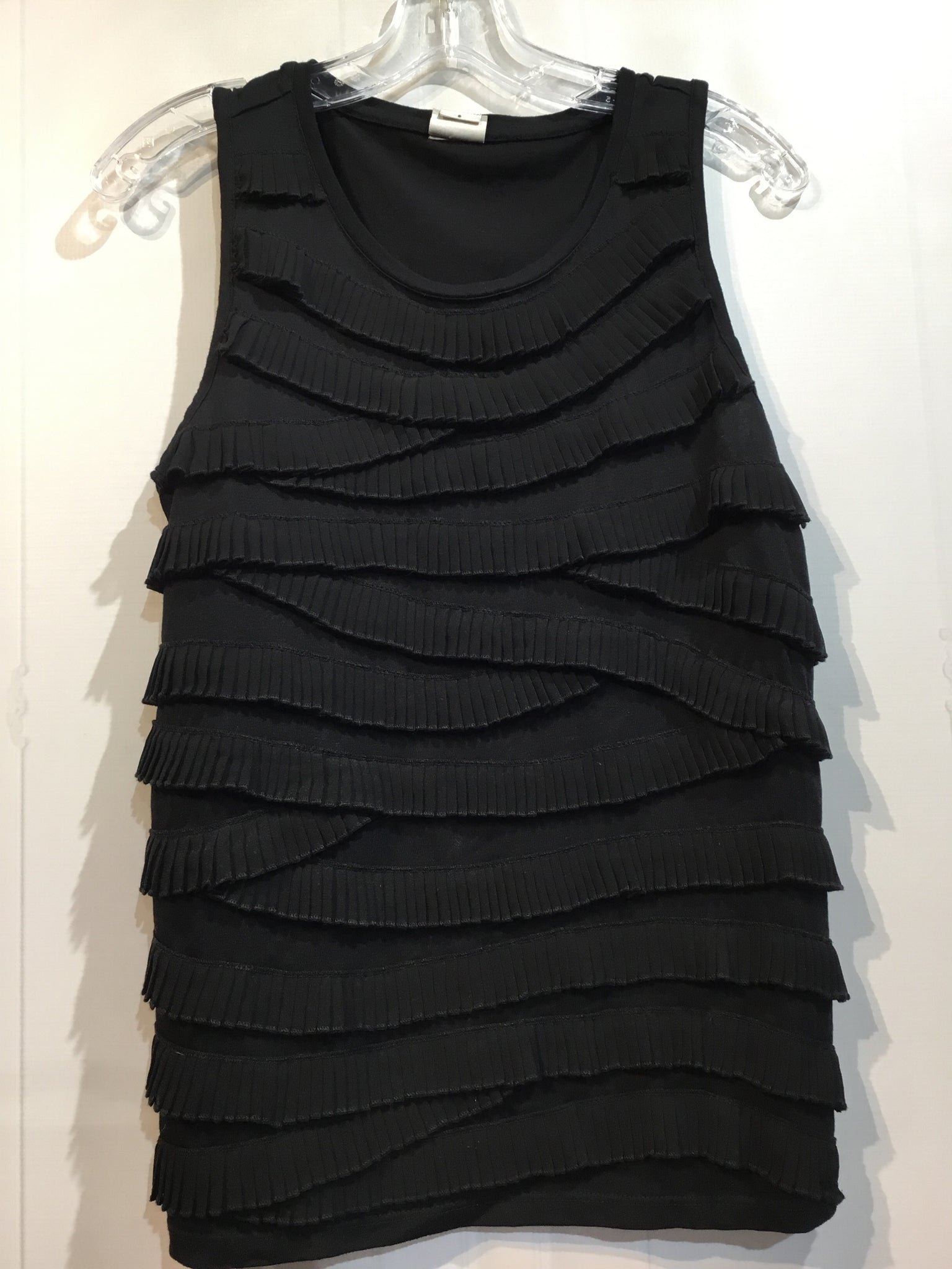 CHICO'S Size 1/M Black Tops