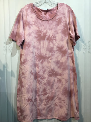 Denim & Co Size L Pink DRESS/1 PIECE