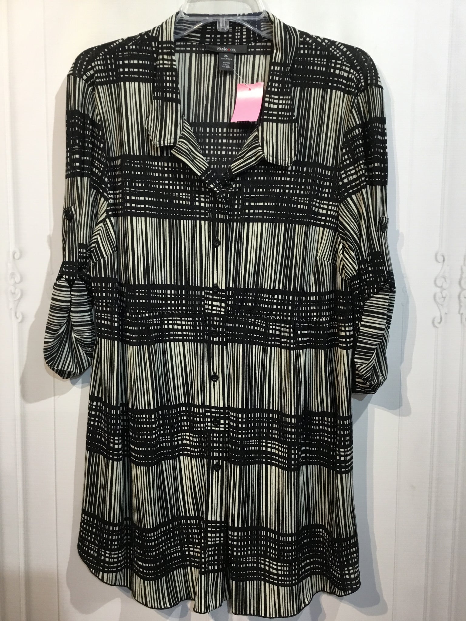 Style & Co Size Extra Large Black DRESS/1 PIECE