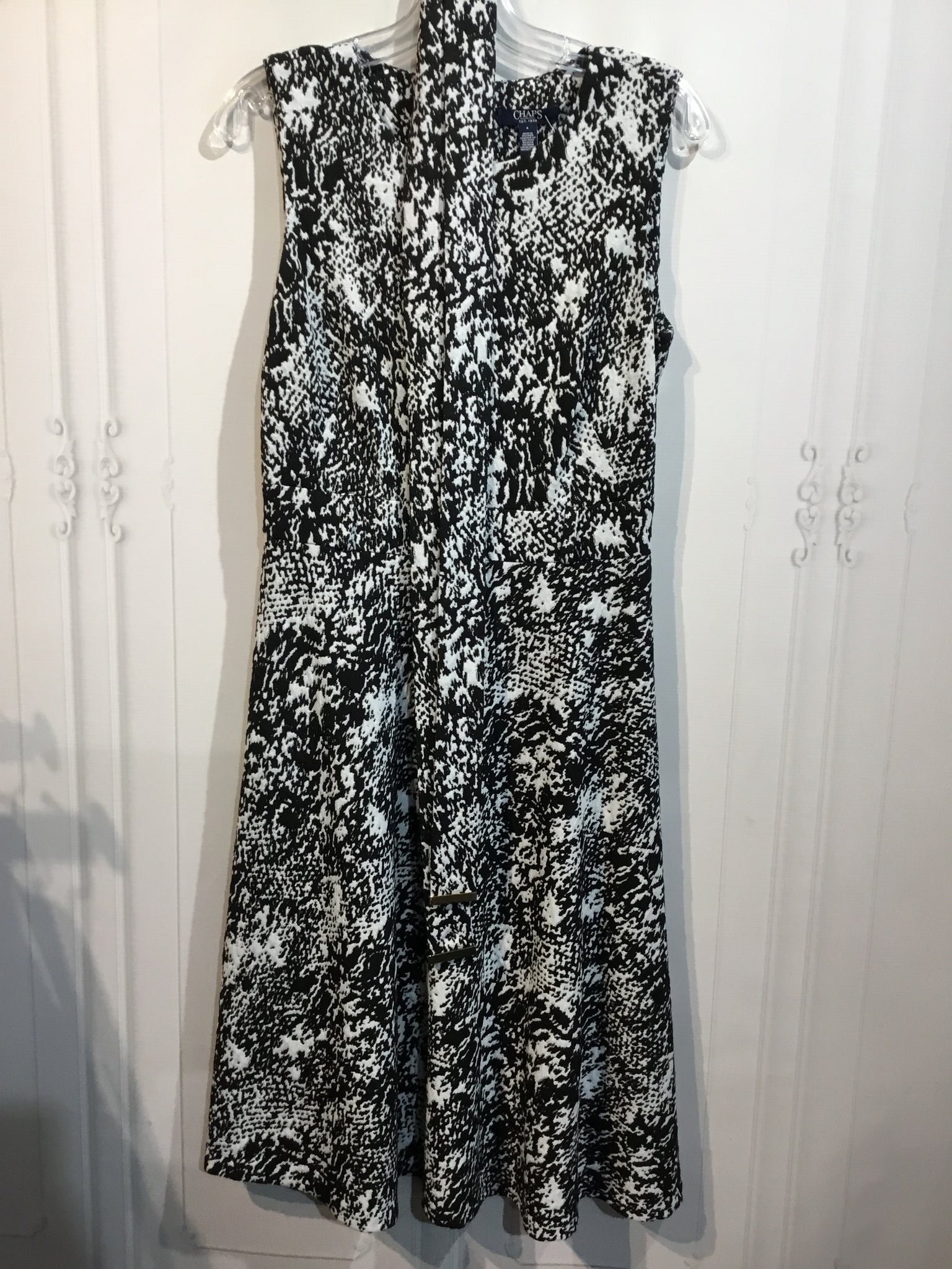 Chaps Size S/6 Black DRESS/1 PIECE