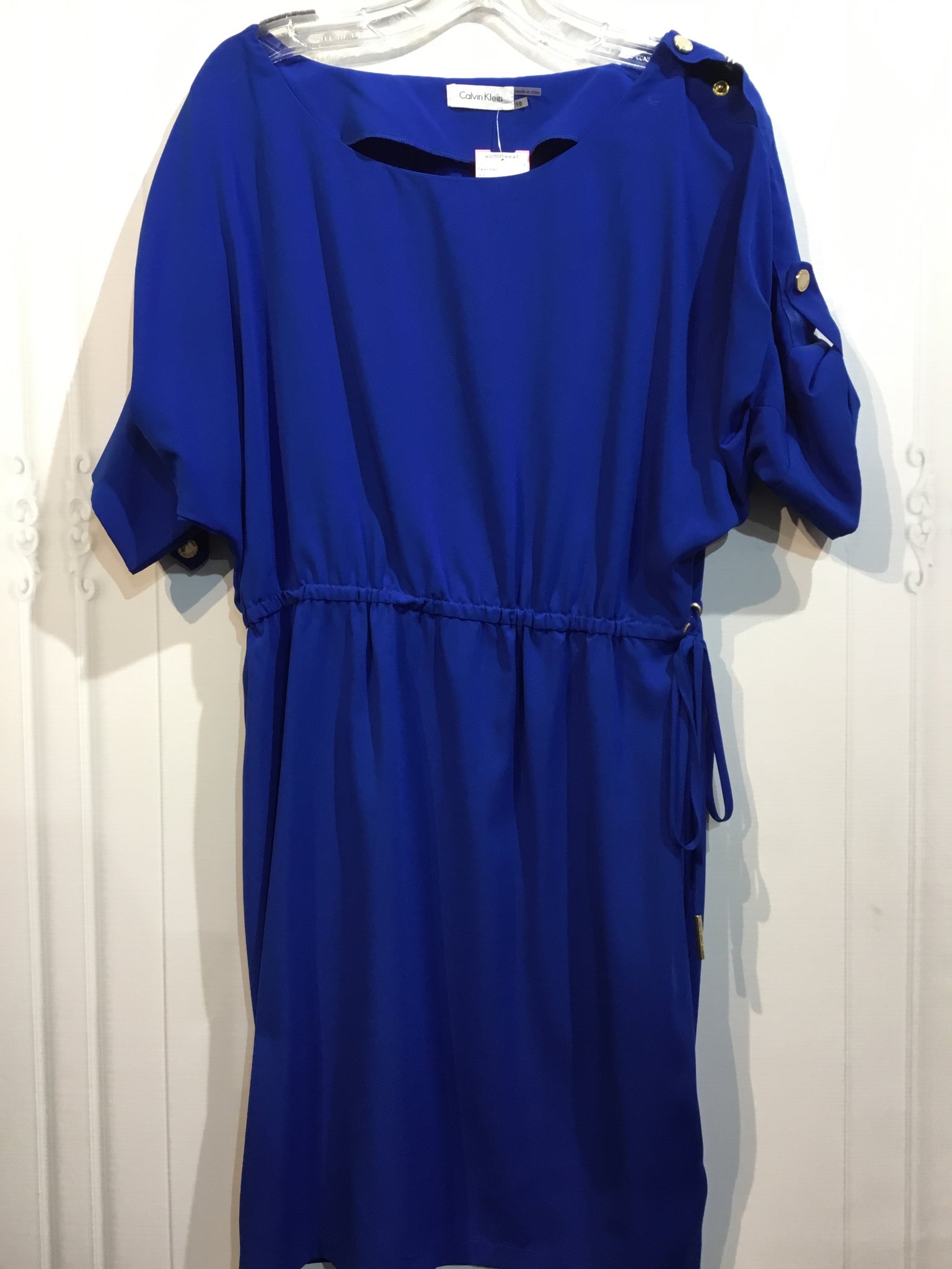 Calvin Klein Size M/10 Blue DRESS/1 PIECE