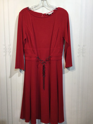 kelly & diane Size M/10 Red DRESS/1 PIECE
