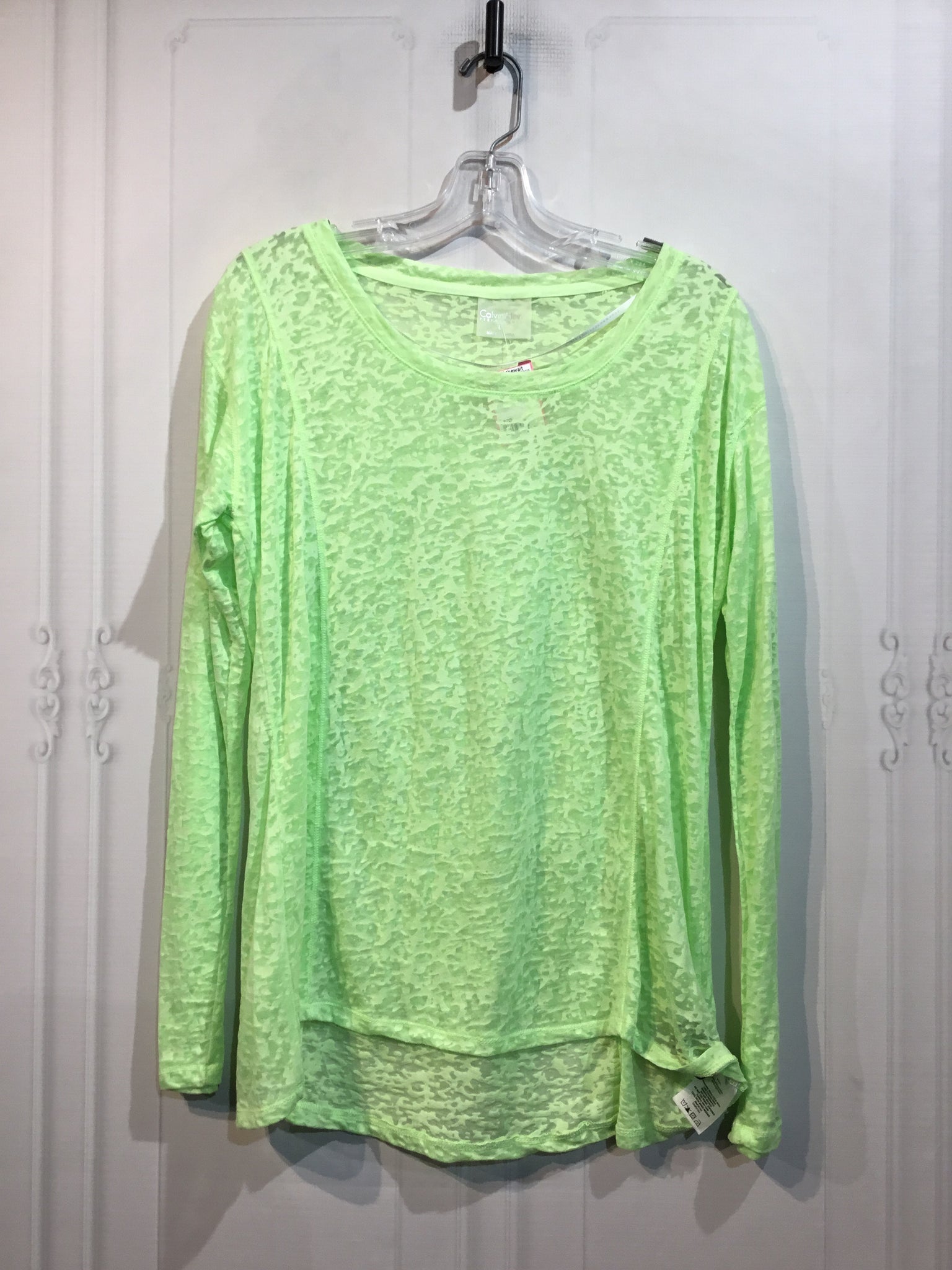 Calvin Klein Size Large Green Tops