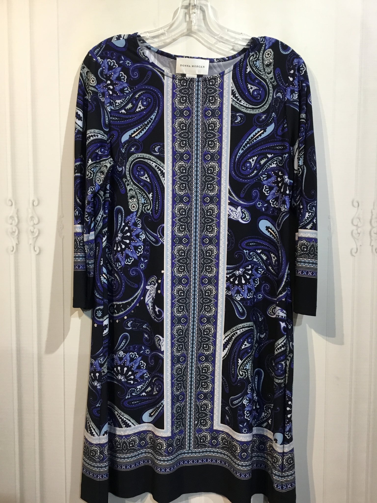 Donna Morgan Size M/10 Blue DRESS/1 PIECE