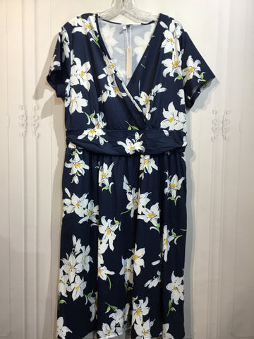 NWT Ouges Size 2X Blue DRESS/1 PIECE