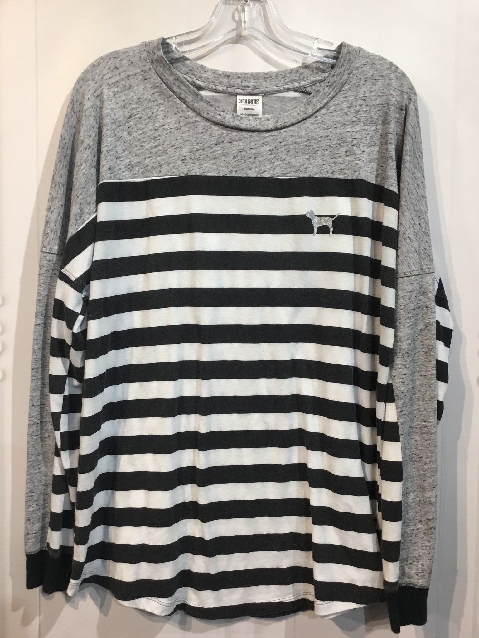 PINK Size M Grey Tops