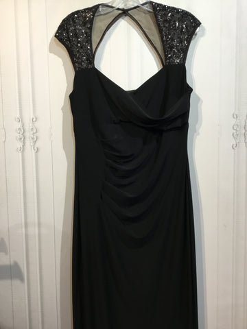 LAUREN Ralph Lauren Size L/14 Black DRESS/1 PIECE