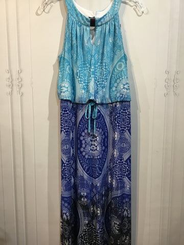 Rafaella Size Small Blue DRESS/1 PIECE