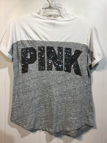 PINK Size S Grey Tops