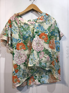 Birds of Paradise By Travada Size Medium White Tops