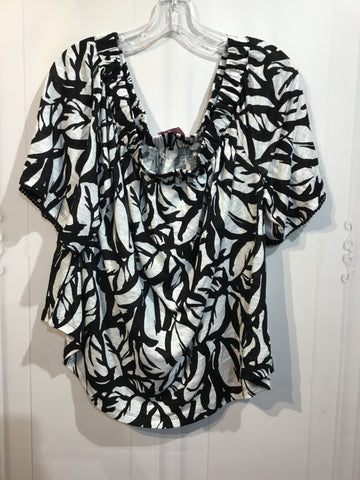 CHICO'S Size L/12 Black Tops