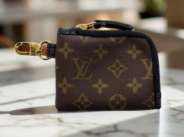 UPCYCLED  Louis Vuitton Brown Keychain Wallet