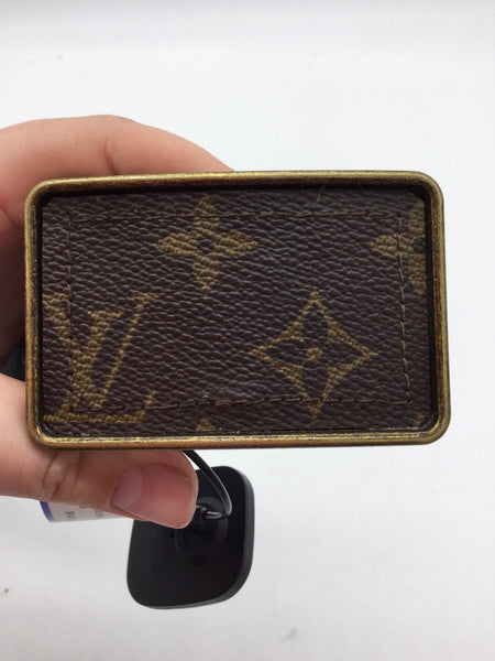 UPCYCLED Louis Vuitton & Leather Size Small Black Belt