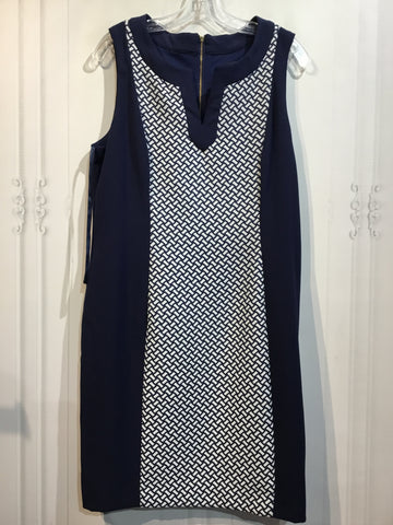 Tahari-Levine Studio Size L/14 Blue DRESS/1 PIECE