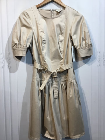 NWT LUXURY Shoshanna Size S/4 Beige DRESS/1 PIECE