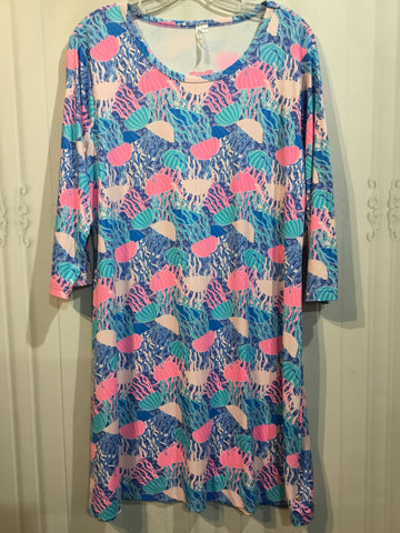 Lulu B Size L Blue DRESS/1 PIECE
