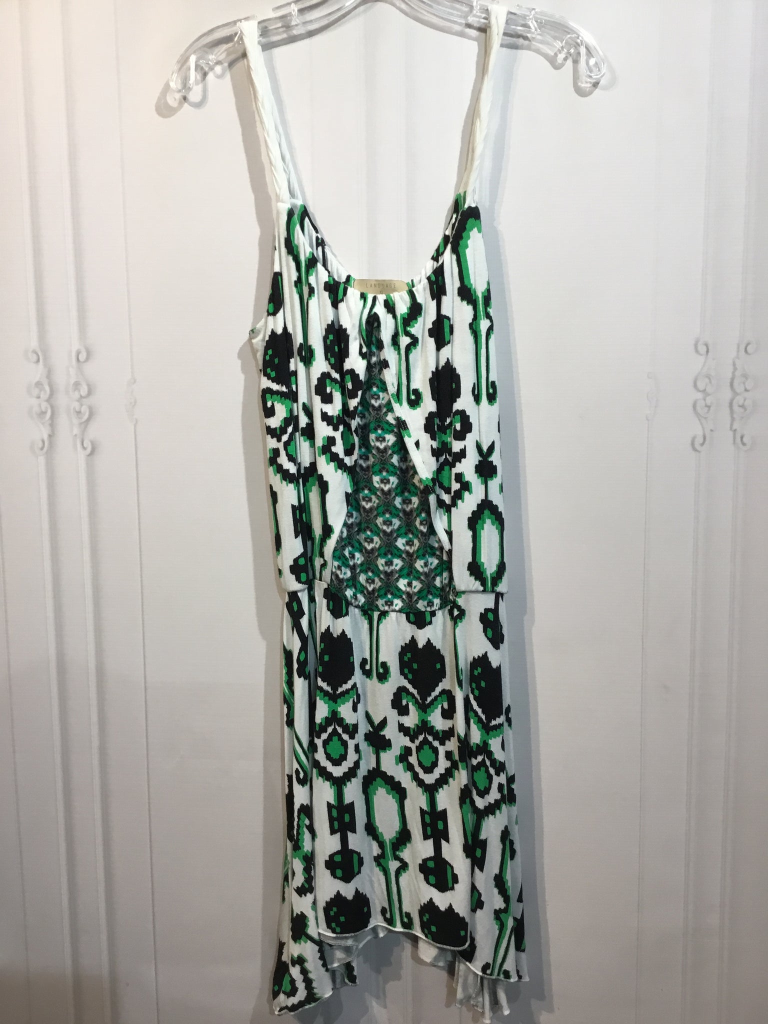 Language Size Extra Small Green DRESS/1 PIECE