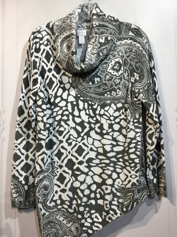 CHICO'S Size M/8 Grey Tops