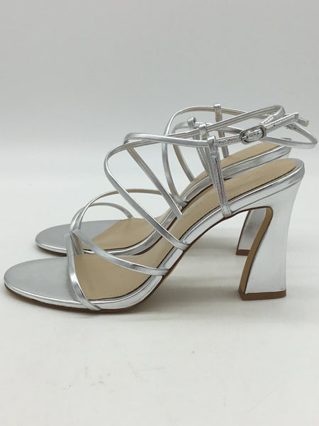 White House Black Market Size 10 Silver Shoes