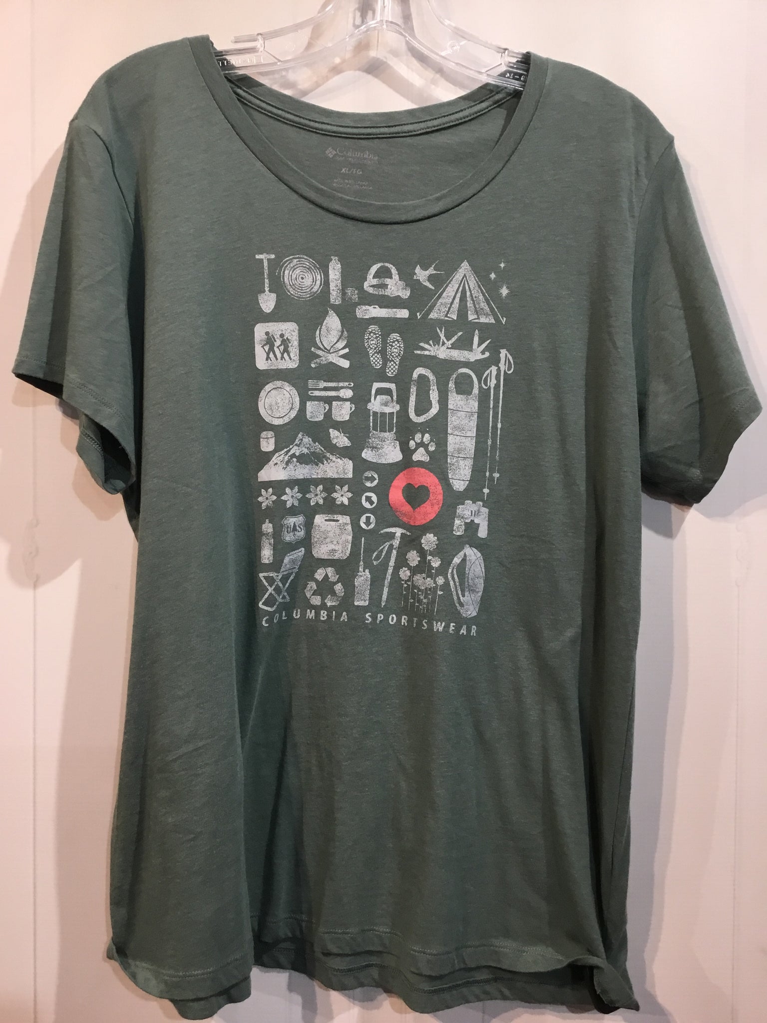 Columbia Sportswear Size XL Green Athletic Wear