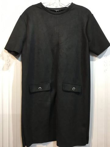 NWT ZARA Size Medium Black DRESS/1 PIECE