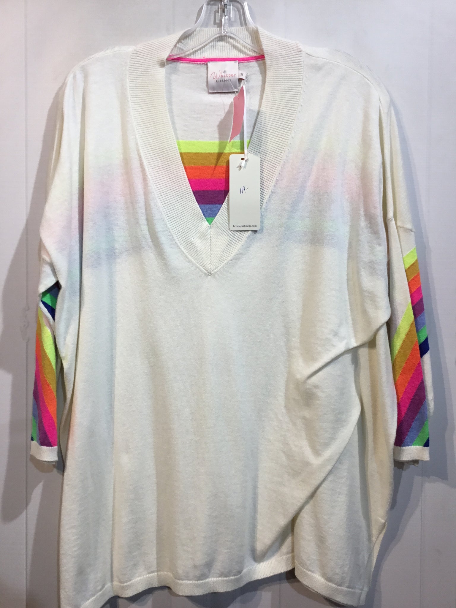 NWT Whisper By Brodie Size Medium White Tops