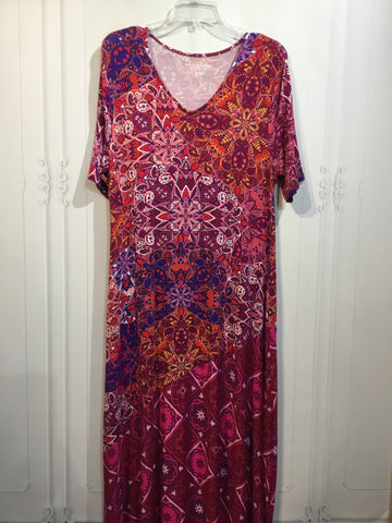 Soft Surroundings Size L-P Red DRESS/1 PIECE