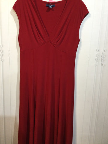 Chaps Size Medium Red DRESS/1 PIECE