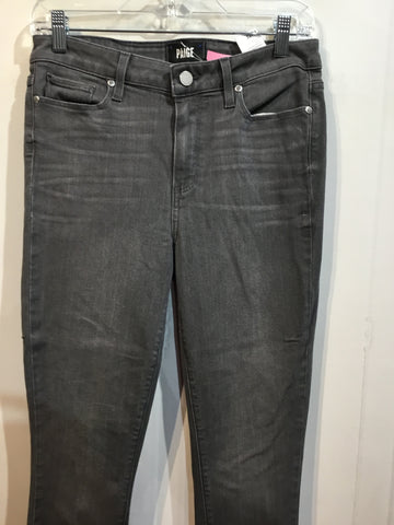 LUXURY Paige Size M/8 Black Bottoms