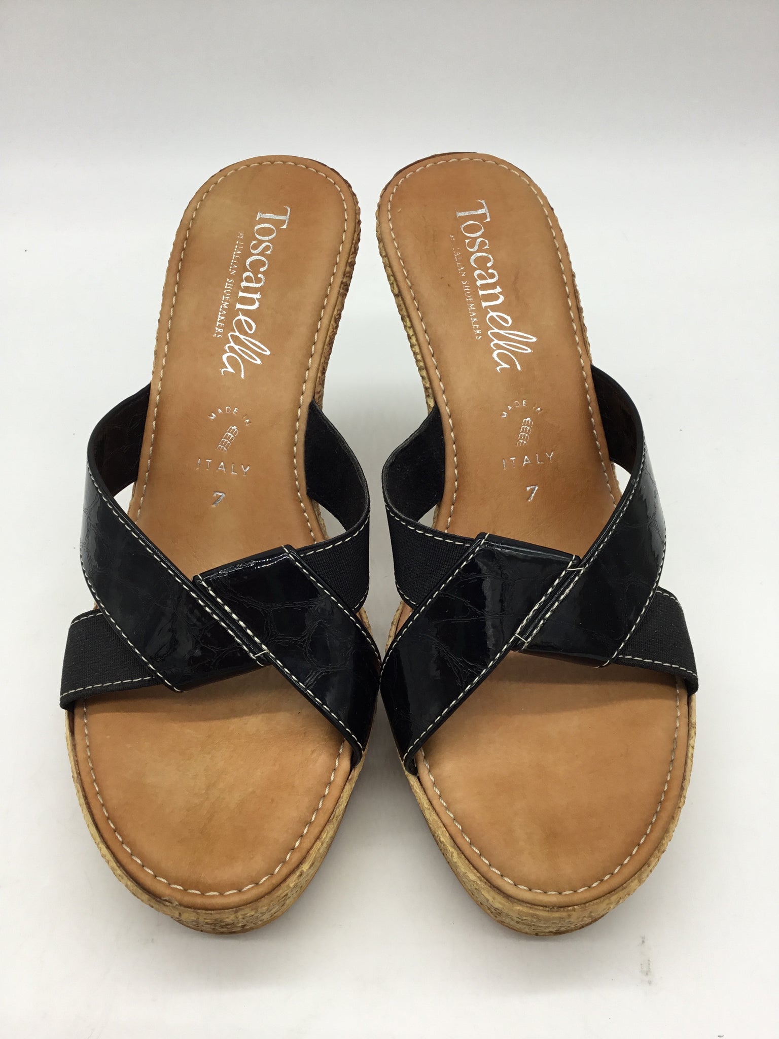 Toscanella Size 7 Black Shoes