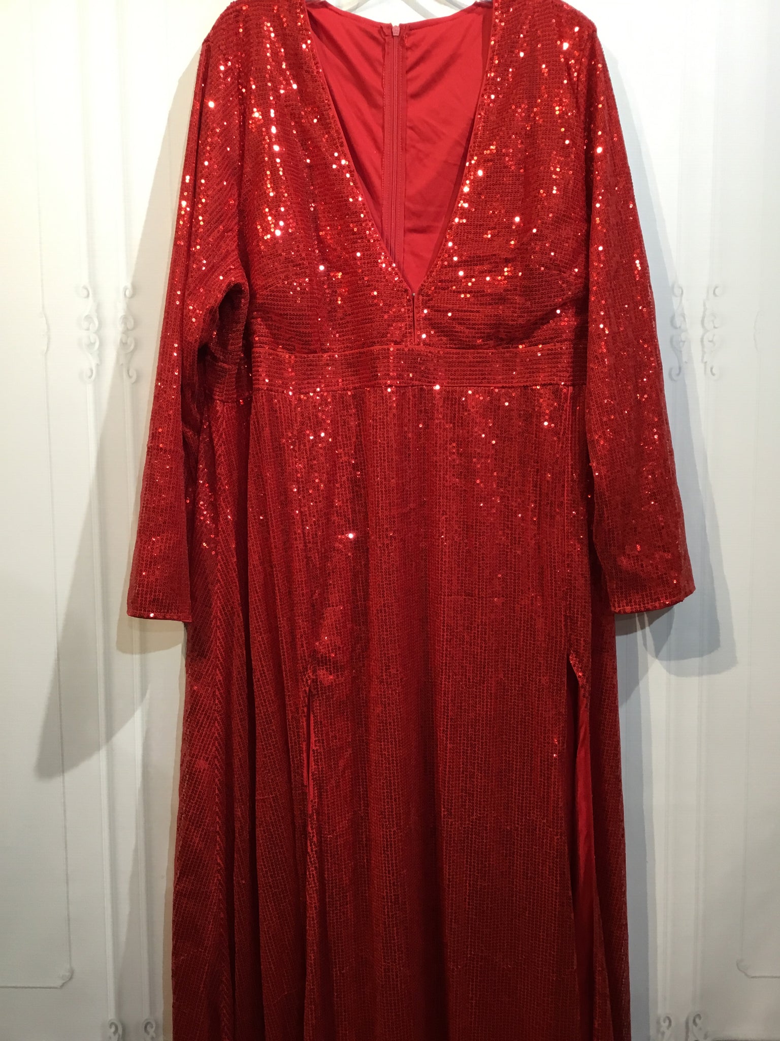 NWT - XPlusWear Size 3X Red DRESS/1 PIECE