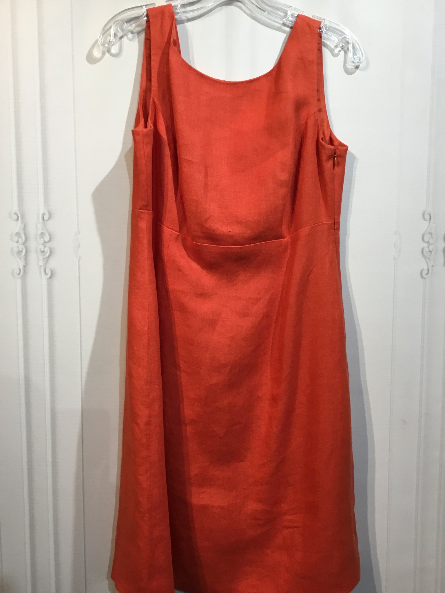 Talbots Size M-P/8 Orange DRESS/1 PIECE