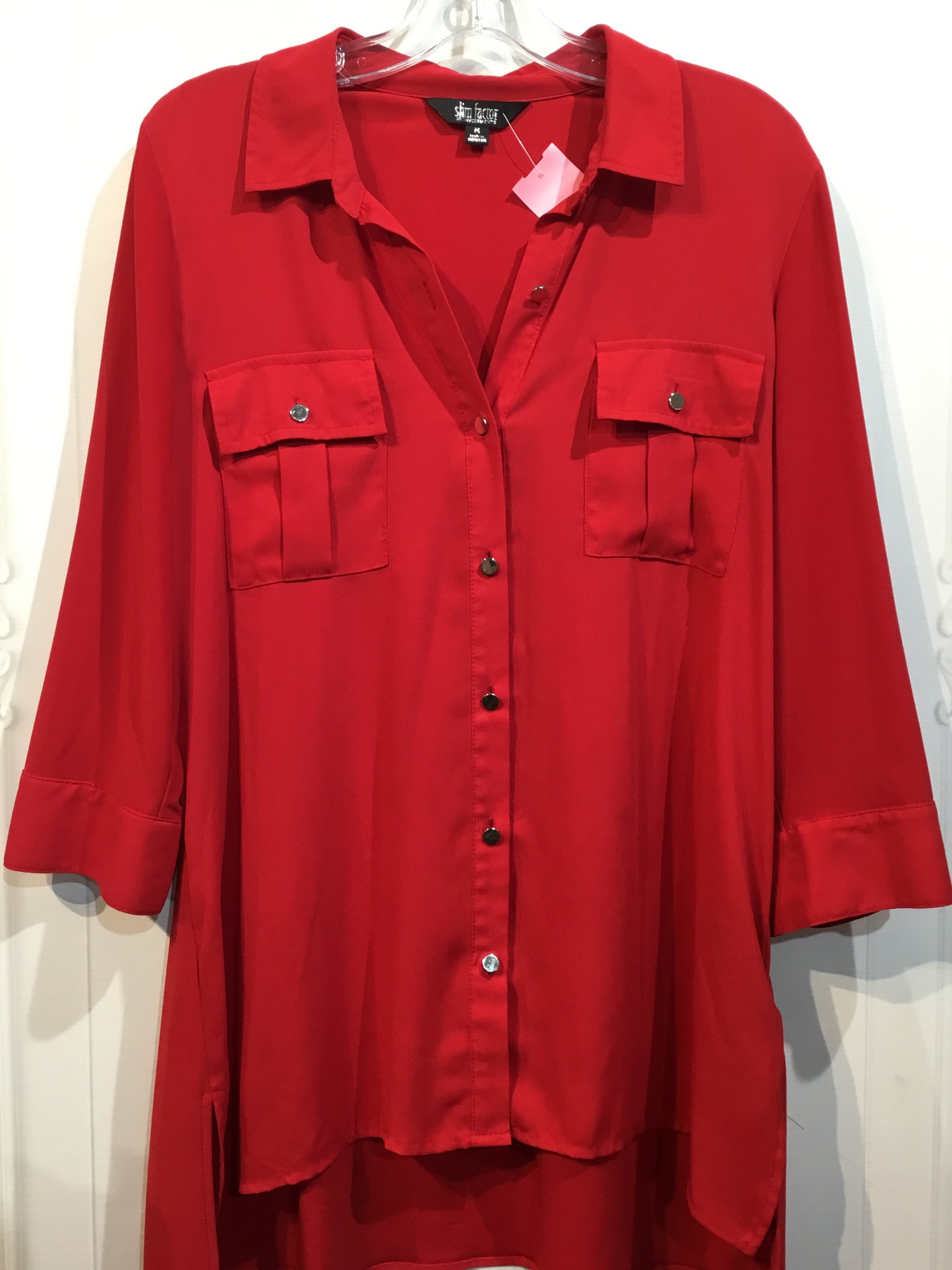 Slim Factor By Investments Size M Red Tops