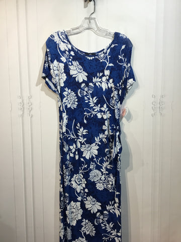 Ronni Nicole Size S/4-6 Blue & White Dress