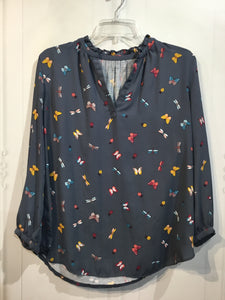 LOFT Size Medium Grey Tops