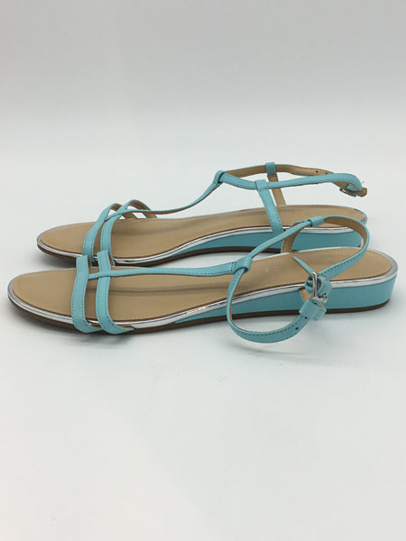 Talbots Size 8 Baby Blue & Silver Sandals
