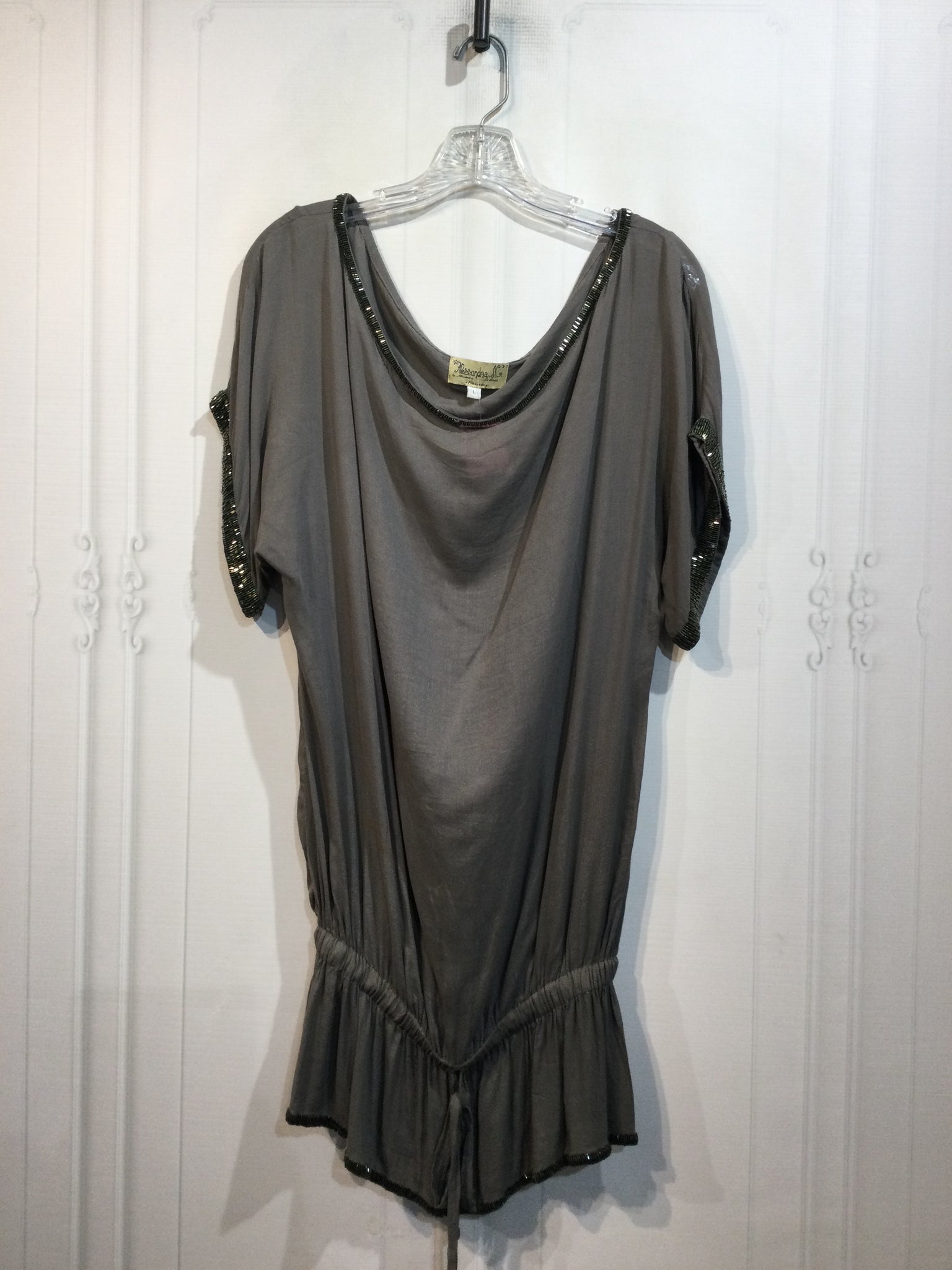 Alessandra N Size Large Grey Tops