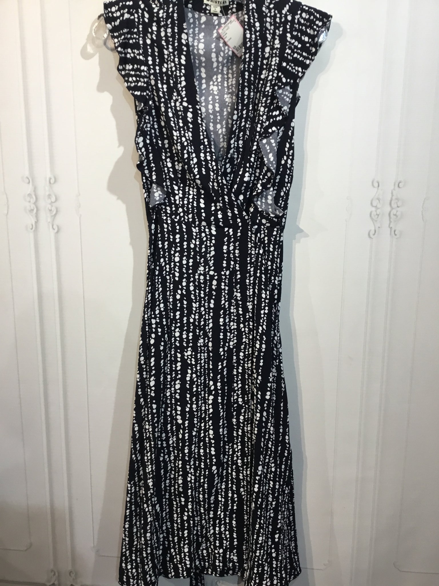 Whistles Size S/6 Black DRESS/1 PIECE